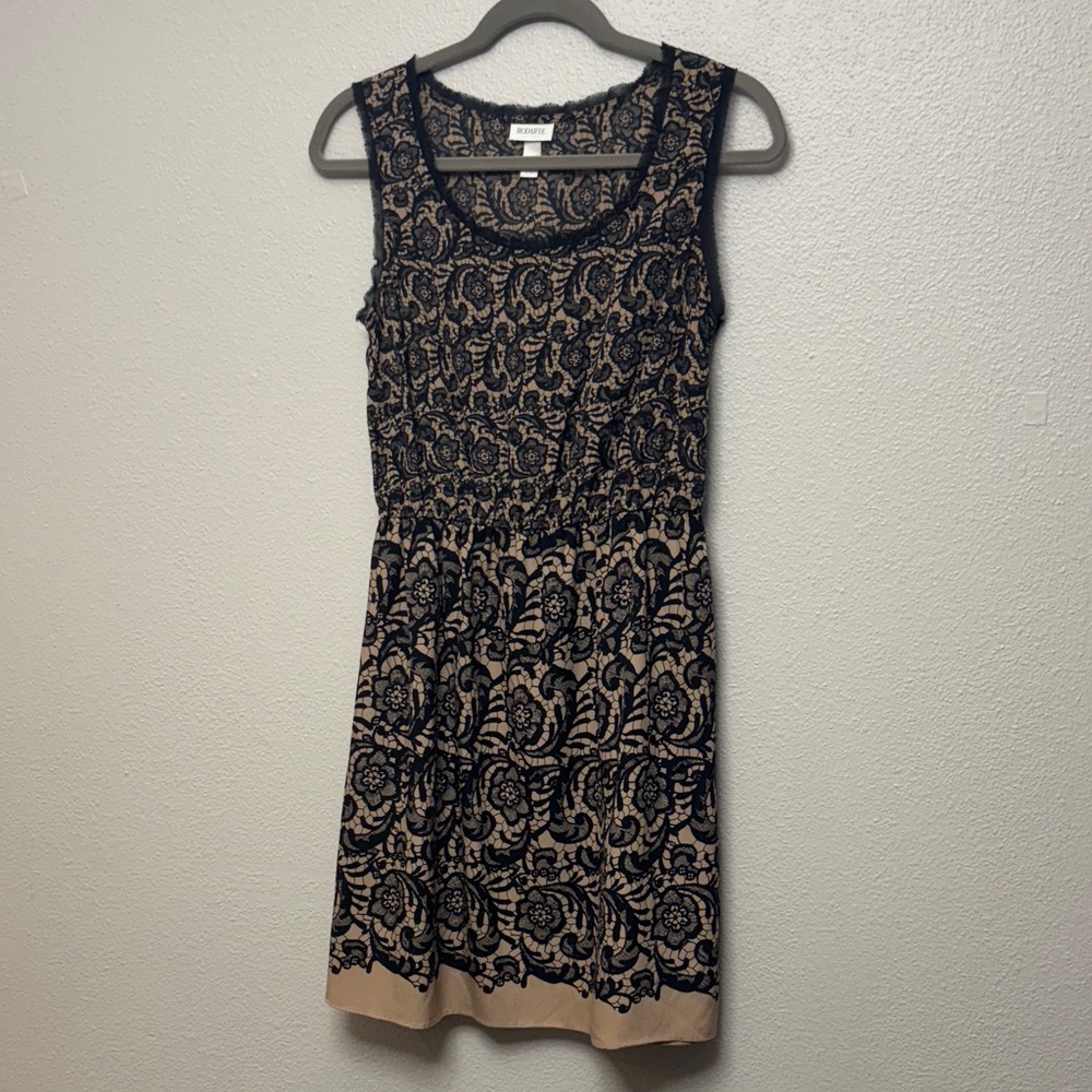 Rodarte for Target Nude & Black
Lace Dress, 
Size: M